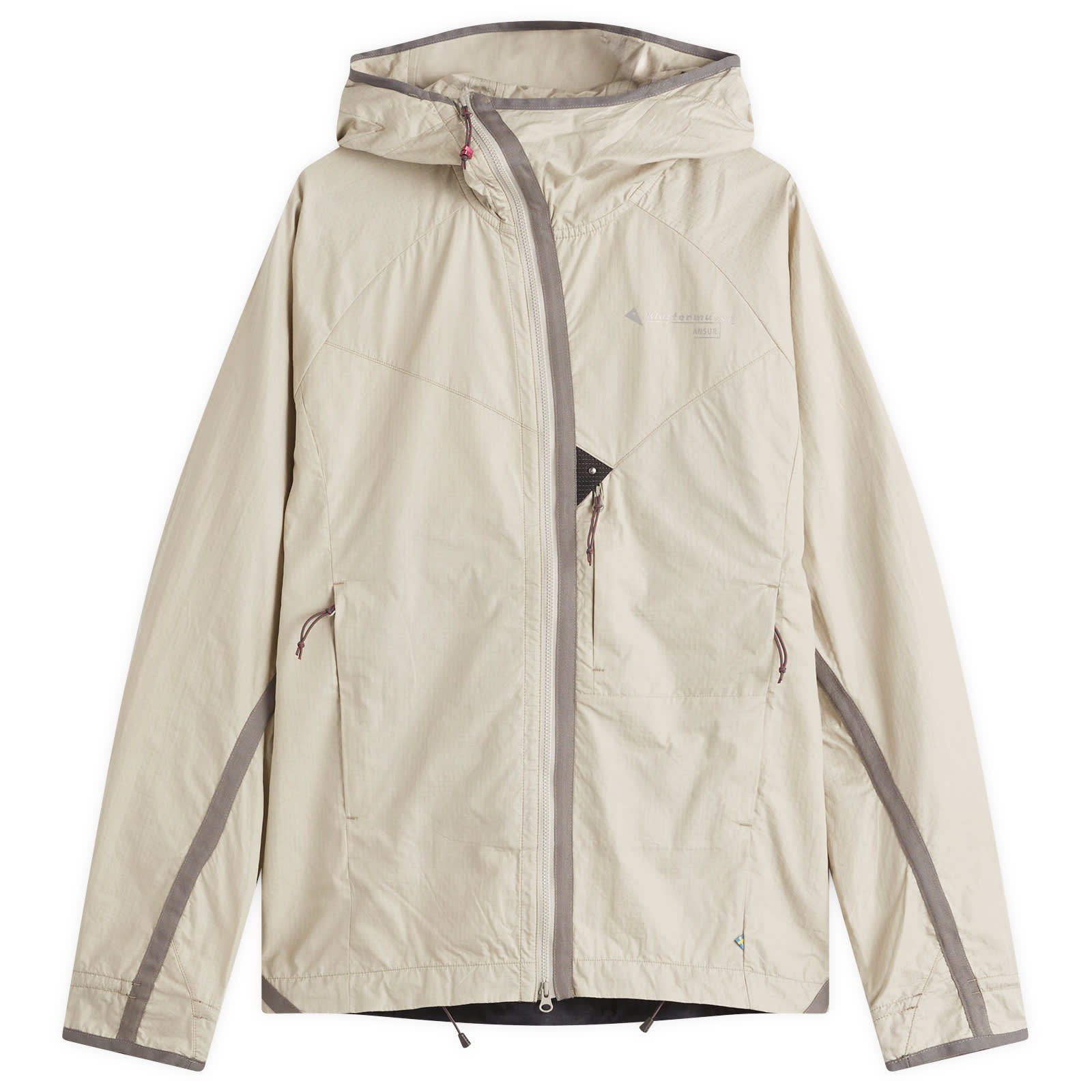 Klättermusen Men’s Ansur Hooded Wind Jacket Dove Raven
