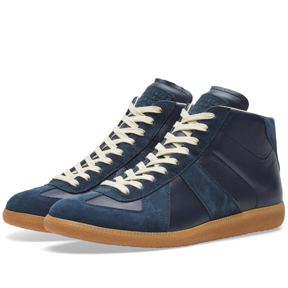 Maison Margiela 22 Replica High Sneaker Dark Blue | END.