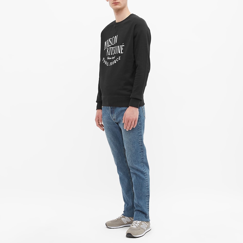Maison Kitsuné Palais Royal Crew Sweat Black | END. (Global)