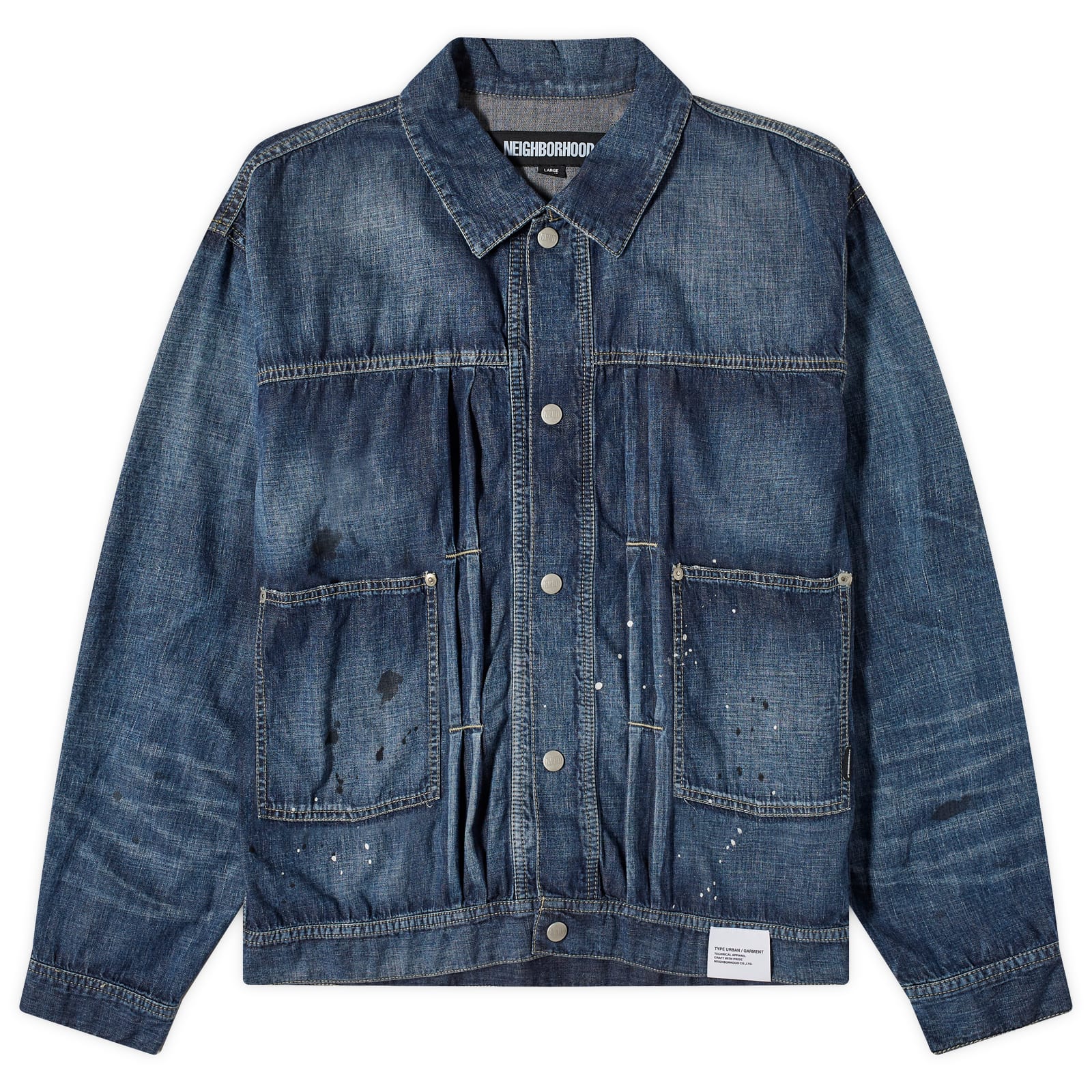 Neighborhood Washed Denim Jacket Indigo | END. (TW)