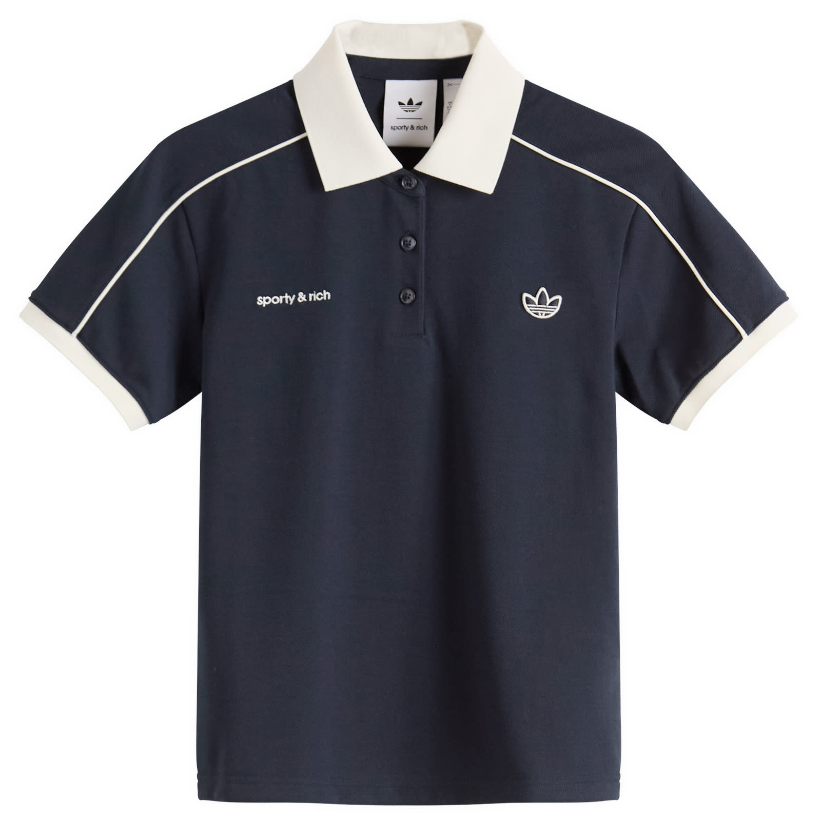 Adidas x Sporty & Rich POLO T-SHIRT Night Navy | END. (AR)