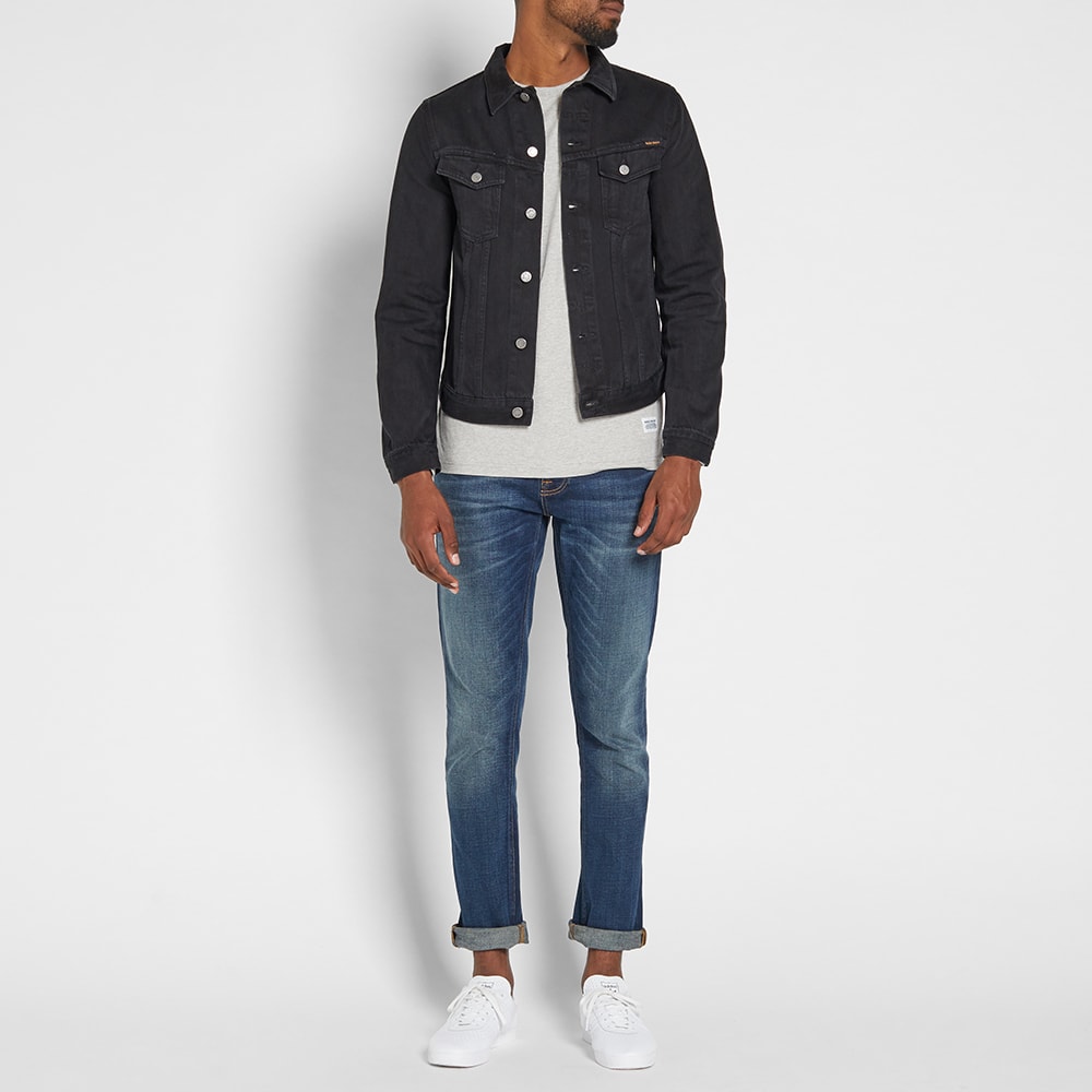 Nudie Billy Denim Jacket Black Rinsed END.