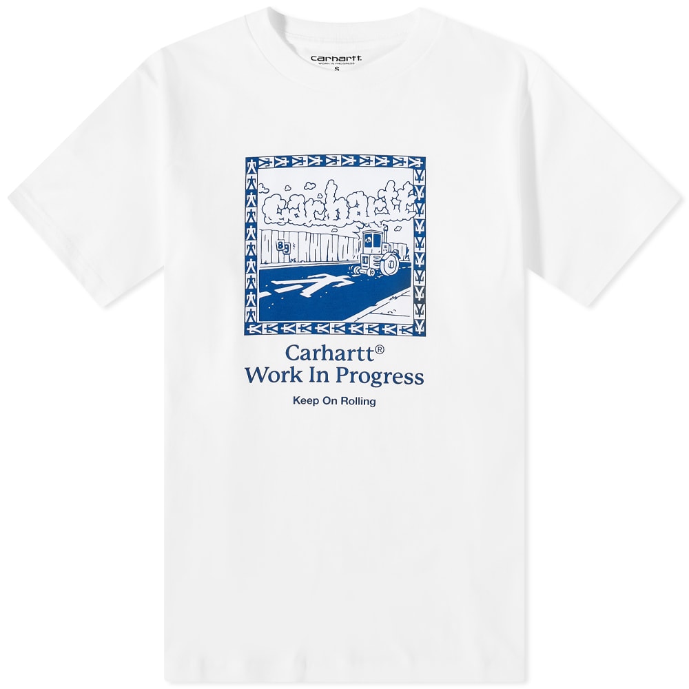 ★2023SS新作★CARHARTT★S/S STEAMROLLER T-SHIRT Carhartt WIP Steam Roller T-Shirt White | END. (US)