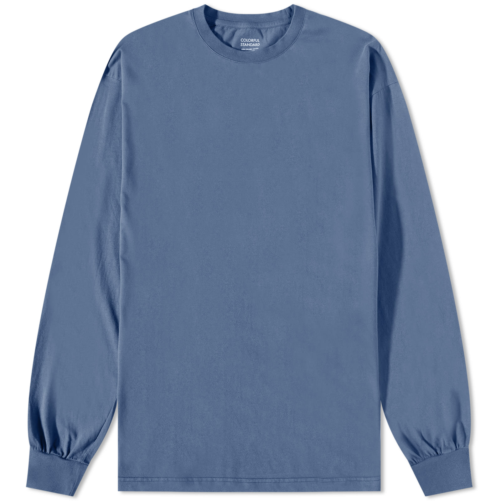 Oversized Organic LS T-Shirt - Petrol Blue
