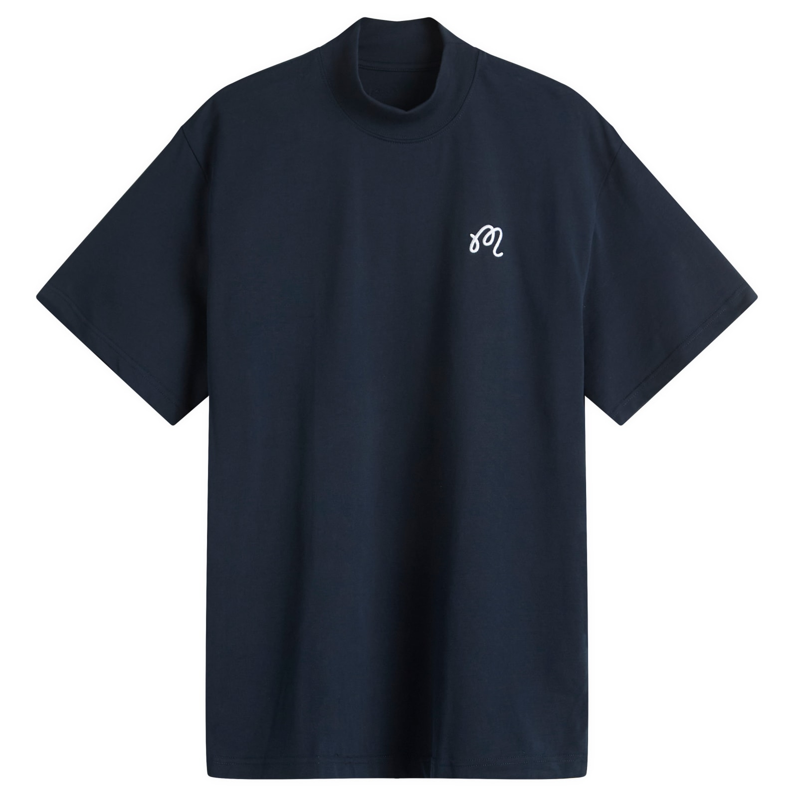 Malbon Mare Mockneck T-Shirt Navy | END. (AR)
