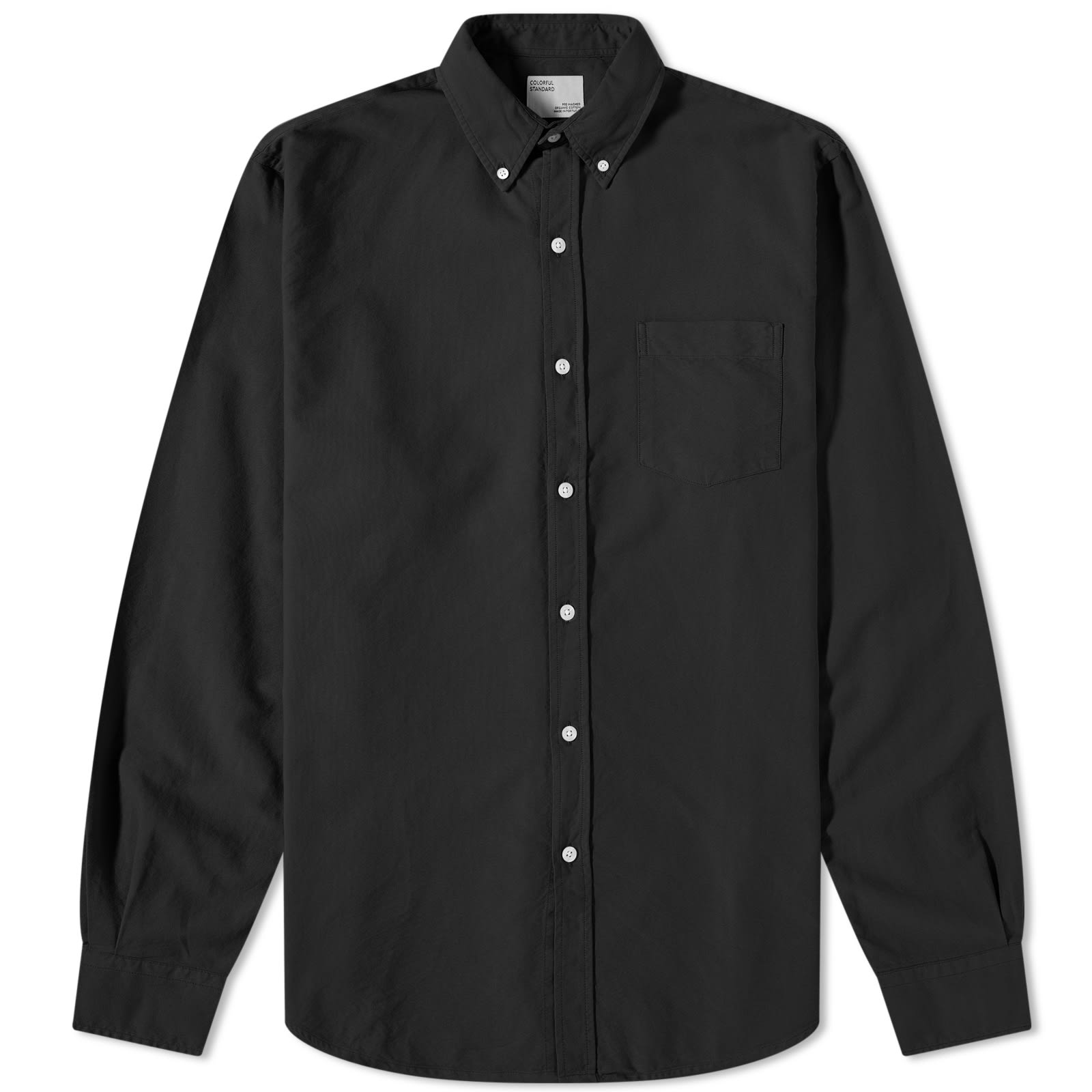Colorful Standard Men's Organic Oxford Shirt Deep Black Small