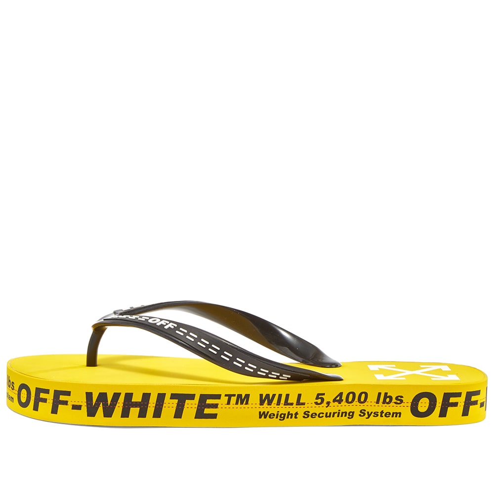 Off white industrial flip flops Clearance