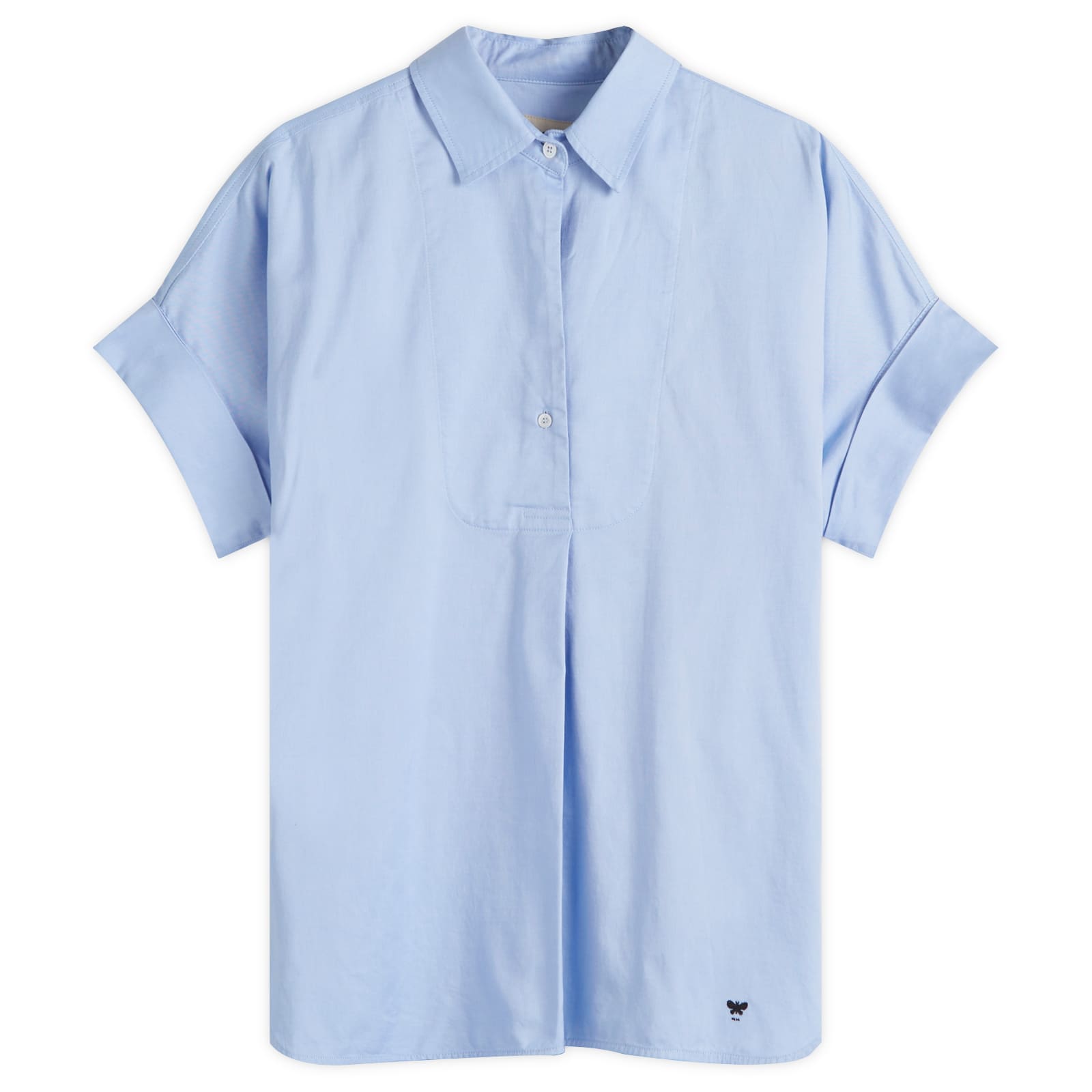 Weekend Max Mara ルーズフィット コットンシャツ ブルー Cotton chambray shirt, navy | 
