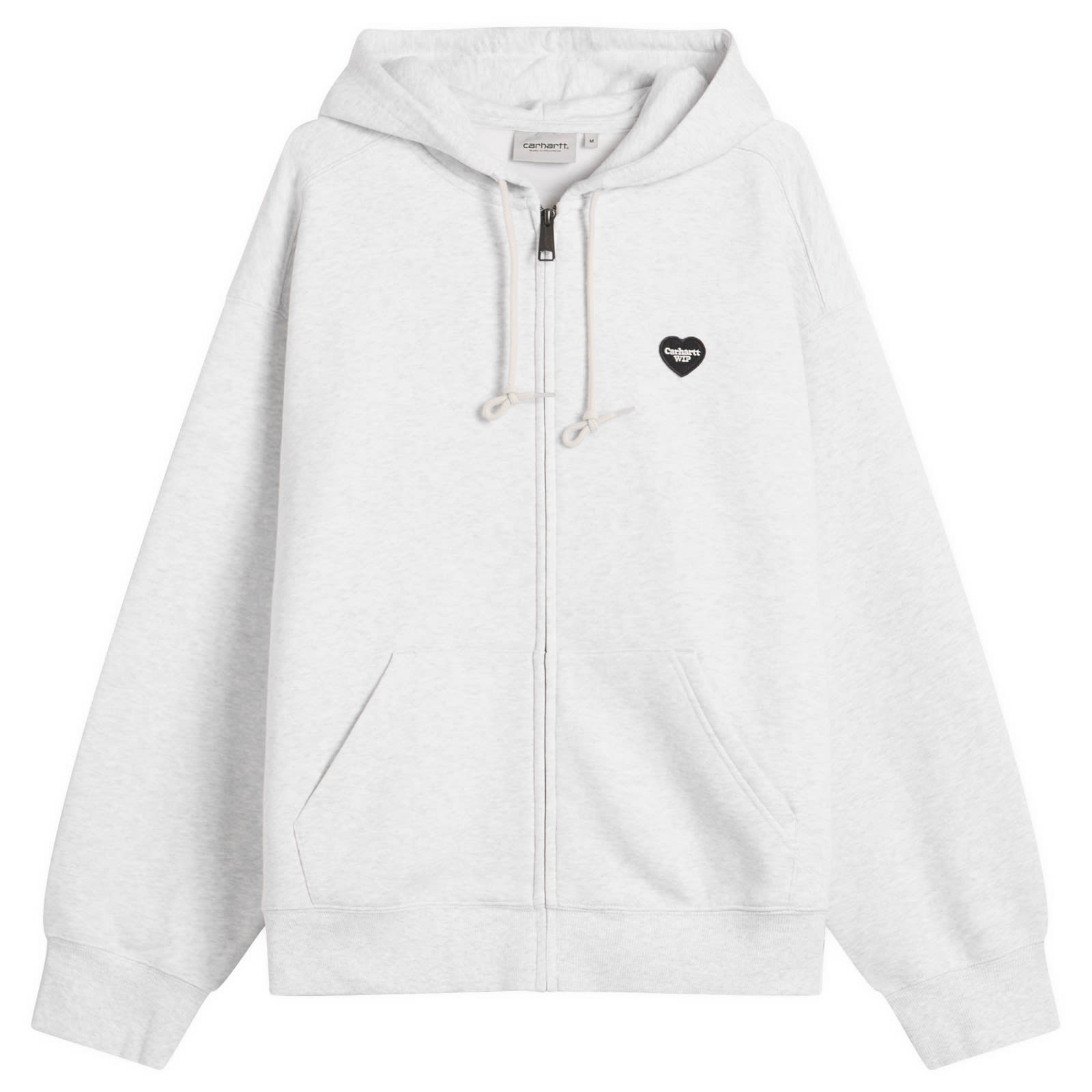 Carhartt WIP Hooded Heart II Hartt Sweat Jacket Ash Heather