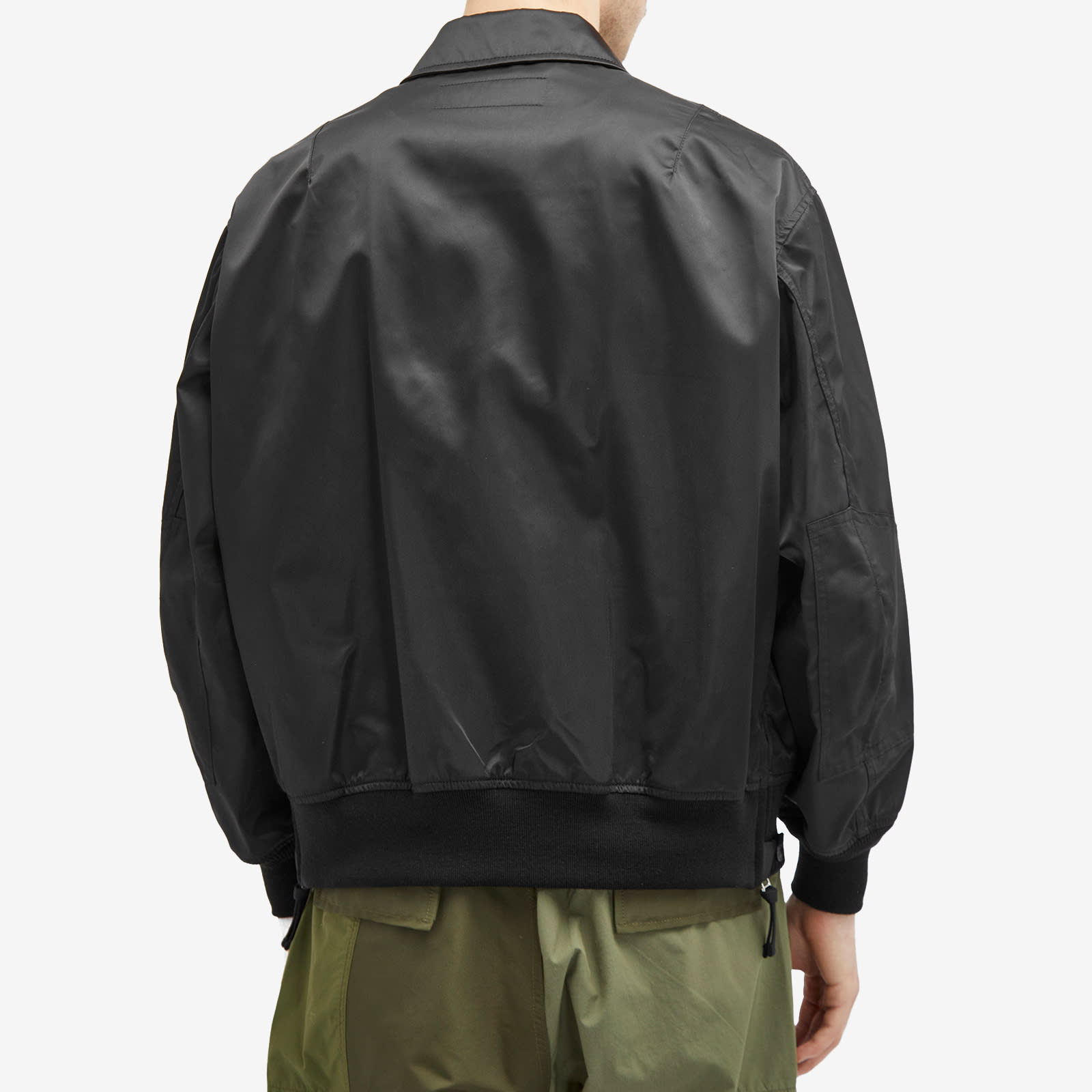 Comme des Garçons Homme Men's Triple Layers Bomber Jacket Black