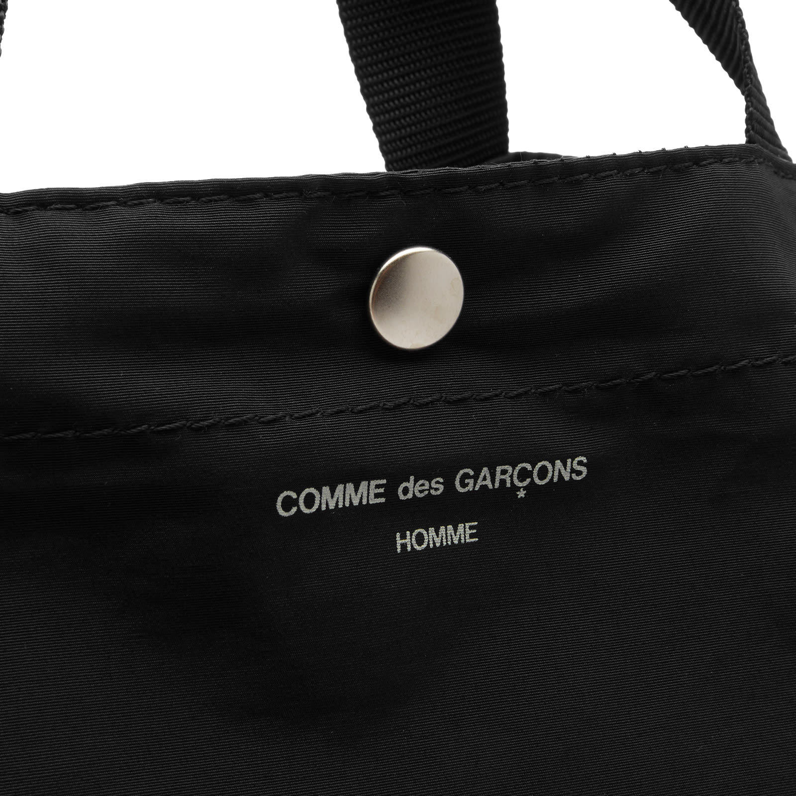 Comme des Garçons Homme Men's 2-Way Logo Tote Bag Black | HN-K292