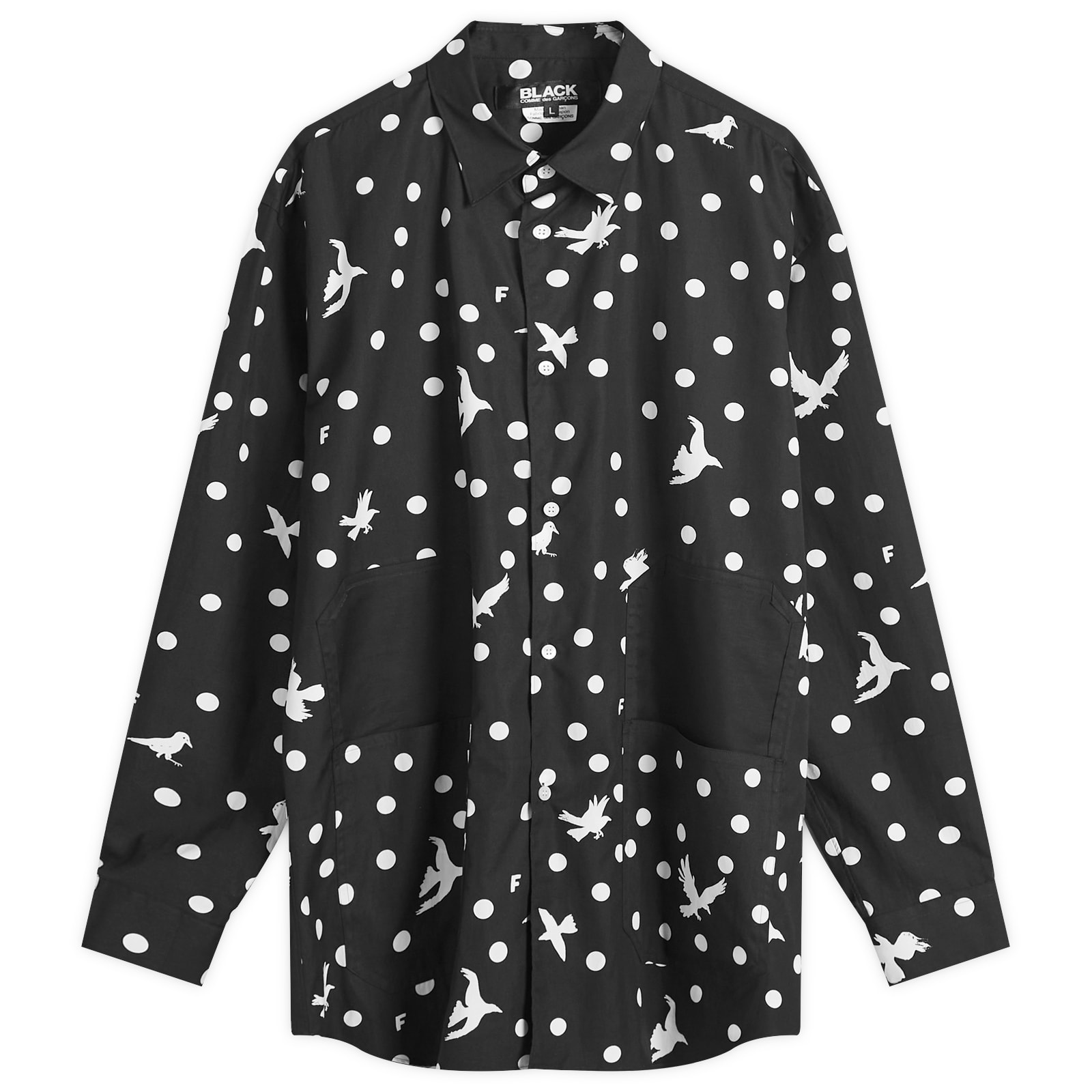 COMME des GARCONS BLACK x FILIP PAGOWSKI 関税込 Print Shirt Comme des Garçons Black Filip Pagowski Print Shirt Black