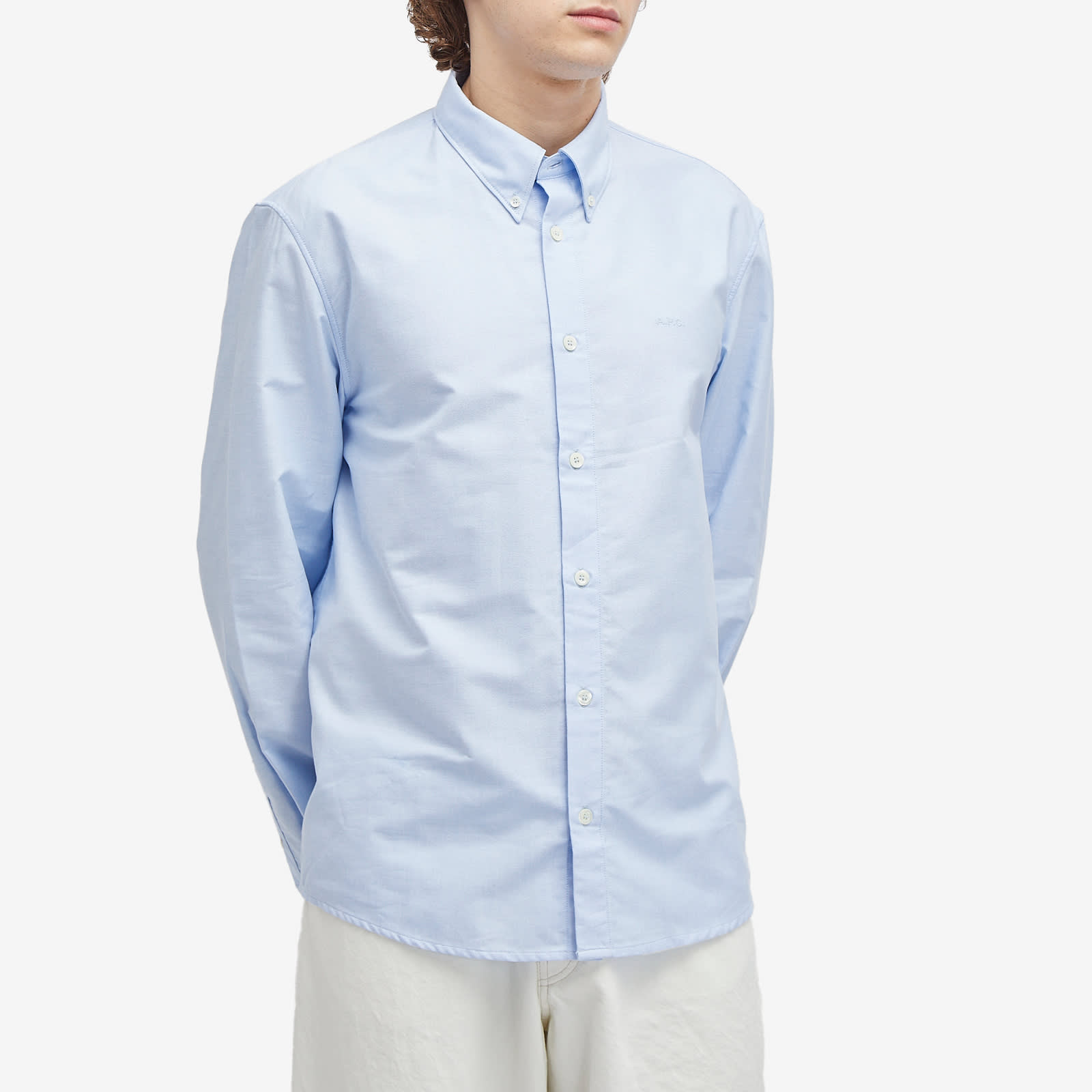 Tシャツ・カットソー A.P.C. SS25 Light blue oxford Greg shirt Tシャツ・カットソー A.P.C. SS25 Light blue oxford Greg shirt