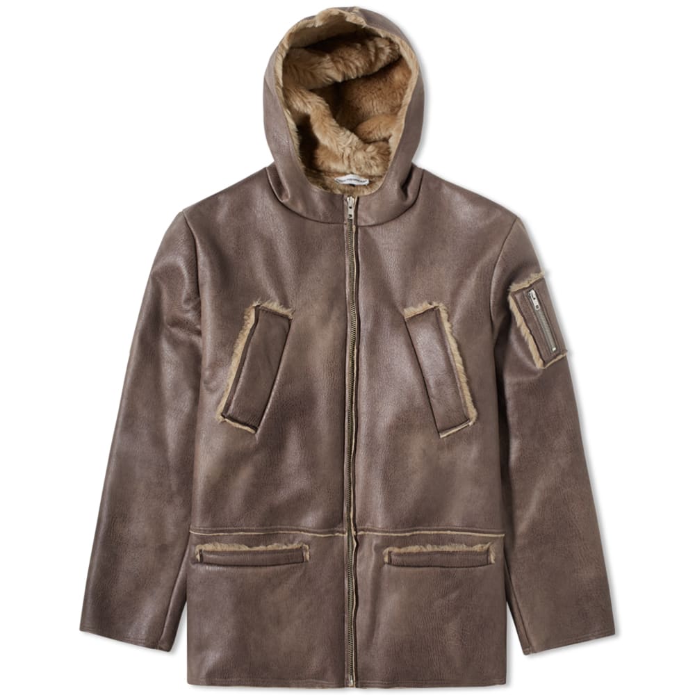 gosha rubchinskiy ファーコート Gosha Rubchinskiy Hooded Coat Khaki | END. (US)