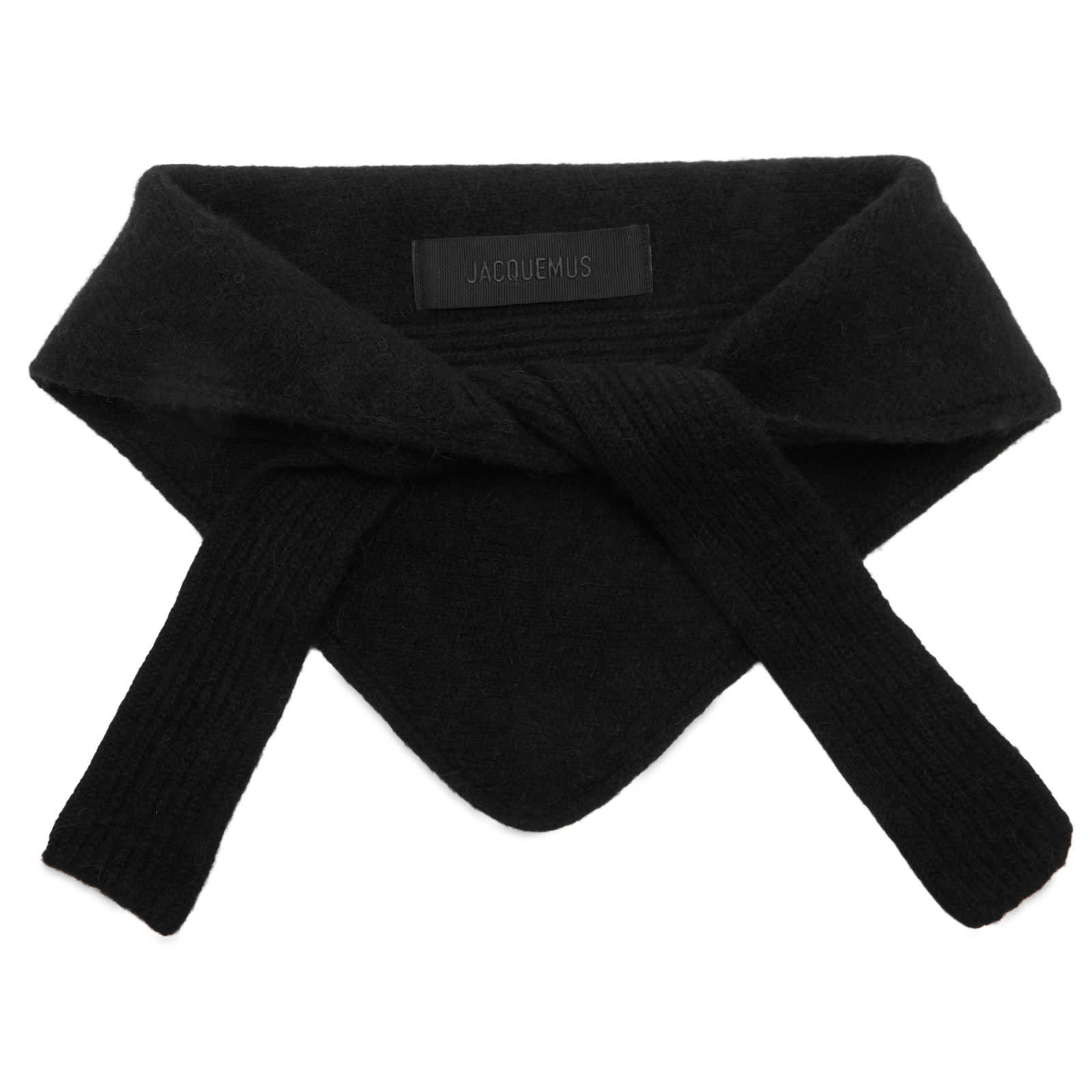 Jacquemus Men’s Alpaca Triangle Scarf Black