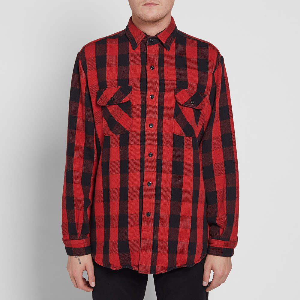orSlow Vintage Flannel Shirt Red Check END. (AU)