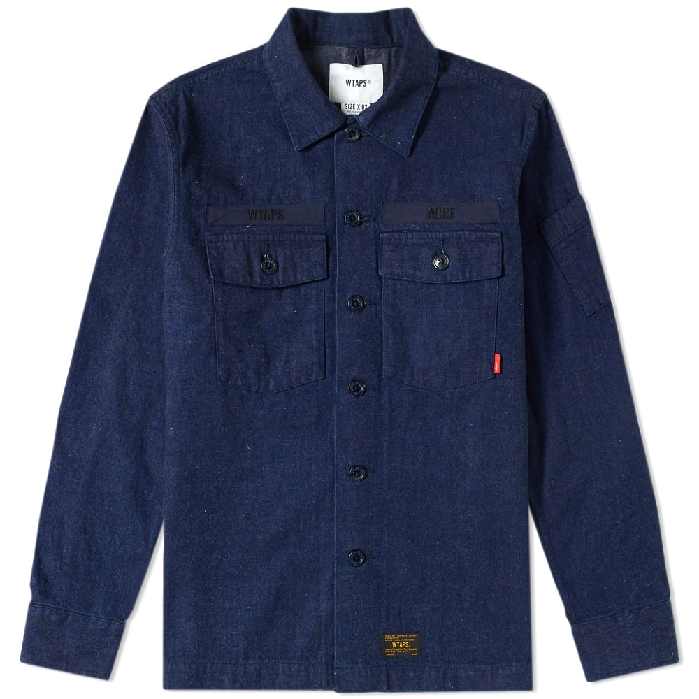 wtaps buds LS デニム インディゴ 17aw wtaps BUDS LS 03 DENIM ウォッシュ加工 デニム ミリタリー