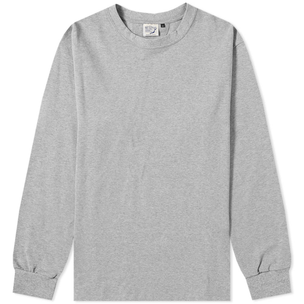 Tシャツ・カットソー ORSLOW FW24 Long-sleeves t-shirt (03 0113 64 HEATHER GRAY) orSlow Long Sleeve Tee Heather Grey | END. (KR)