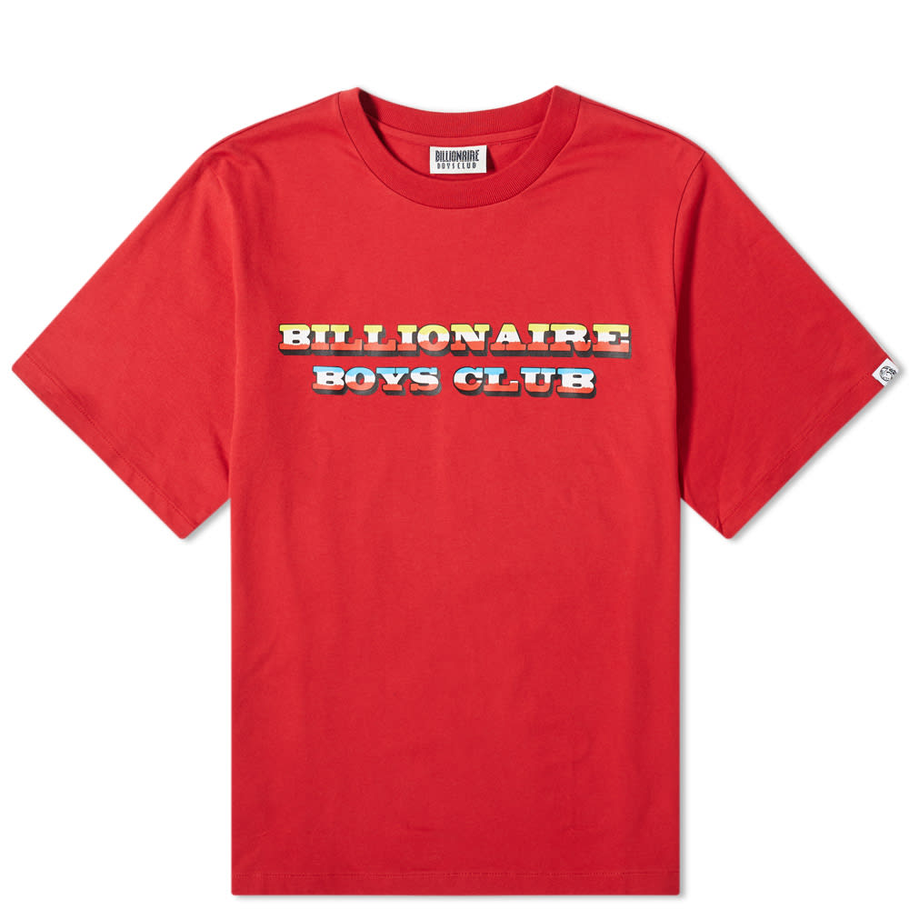 An eye for colour and passion for retro styling is what sets Billionaire Boys Club apart from its contemporaries. This bright red cotton crewneck has the brand name printed across the front in a font that conjures imagery of old-school circus stands and vintage comic books. 100% CottonRibbed CrewneckPrinted Branding