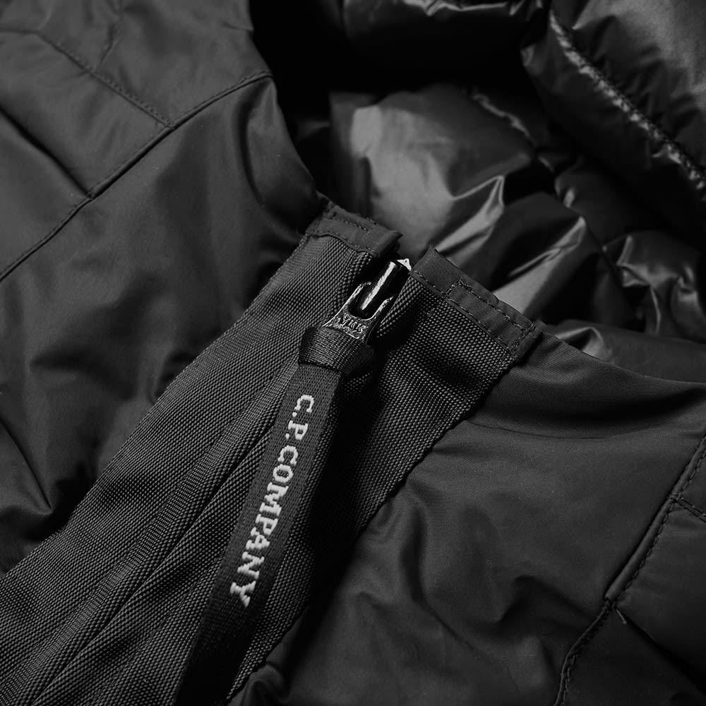 C P Company Arm Lens Filled Hooded Jacket Black End