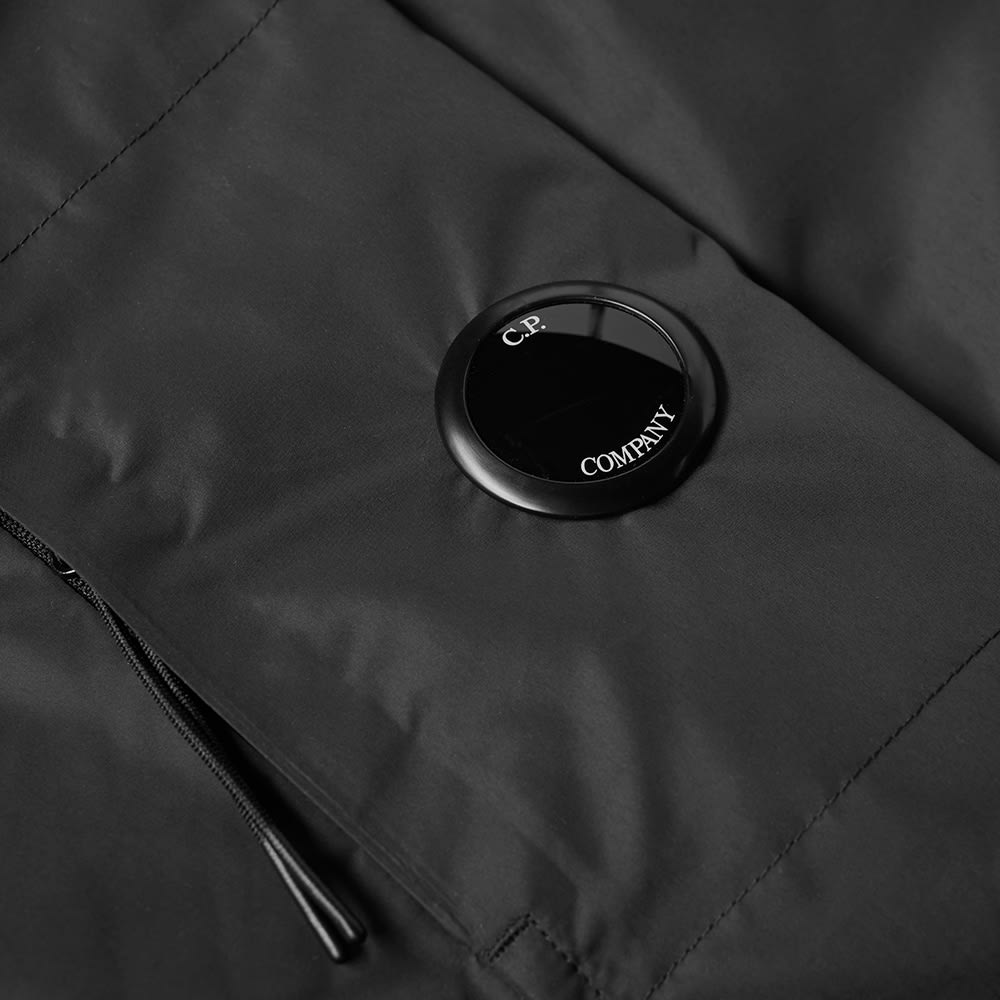 C P Company Arm Lens Filled Hooded Jacket Black End
