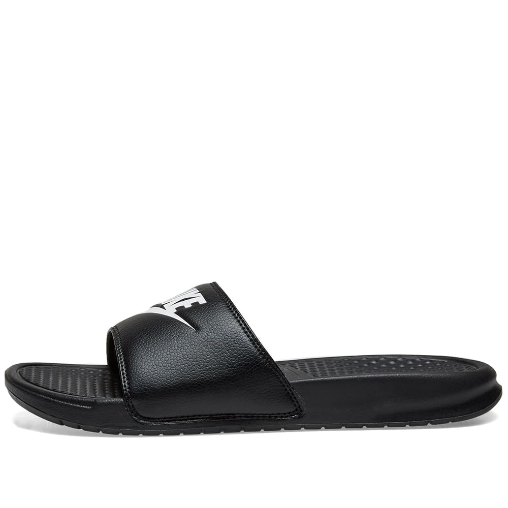nike benassi jdi white black