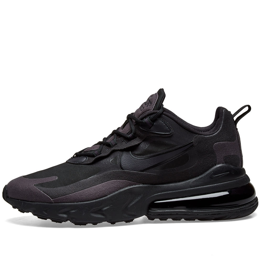 Black nike air max react 270 clearance