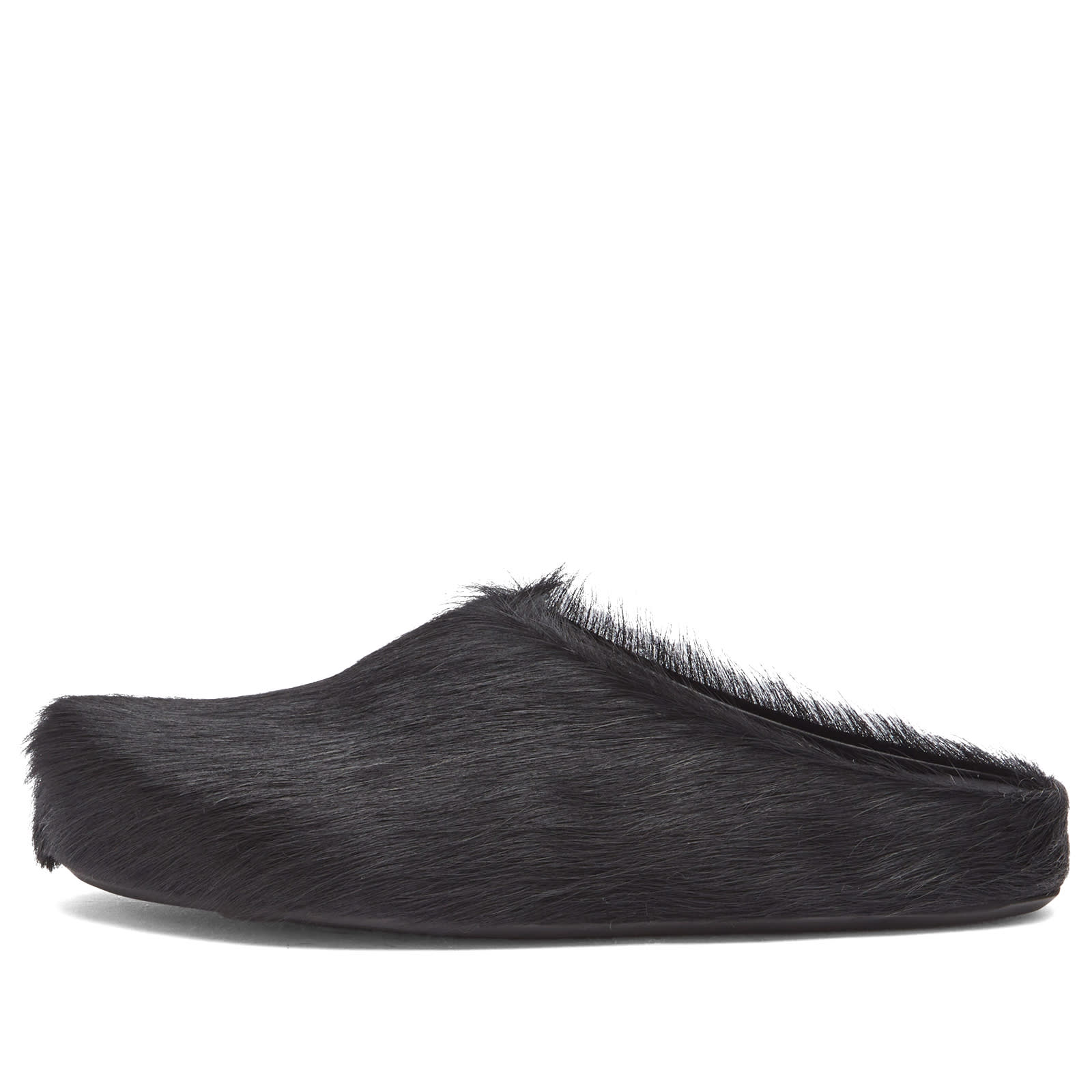 Marni Mens Fussbett Sabot Mule Black