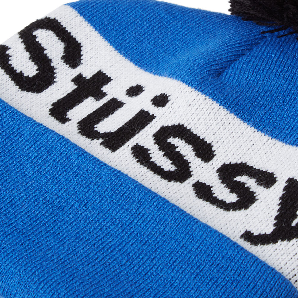 Stussy Helvetica Pom Beanie (Blue)