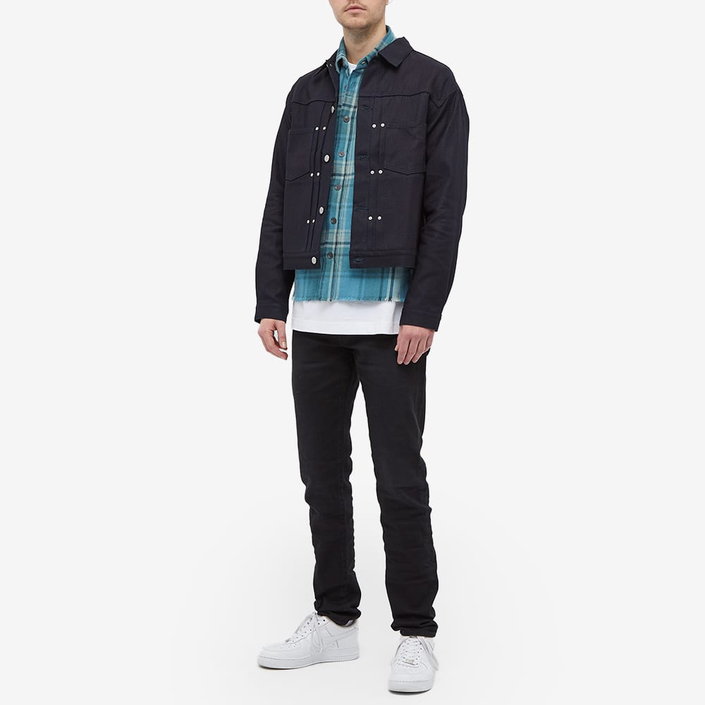 John Elliott Hemi Oversized Shirt Oceana Check END. (Global)
