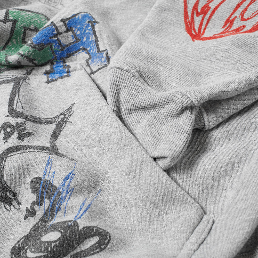 rhude doodle moletom com capuz