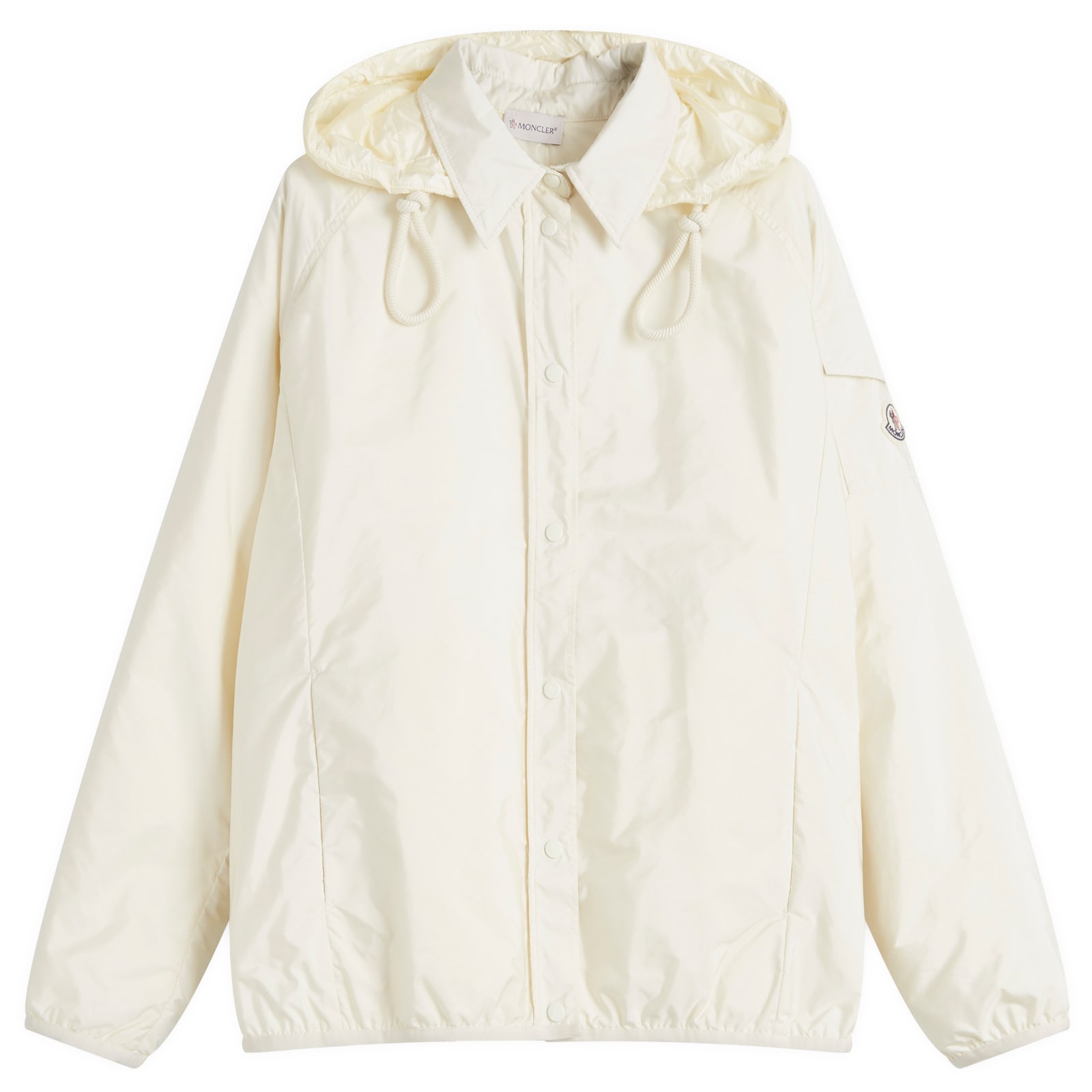 Moncler Lightweight Nylon Shirt Jacket Off White | END. (AR)