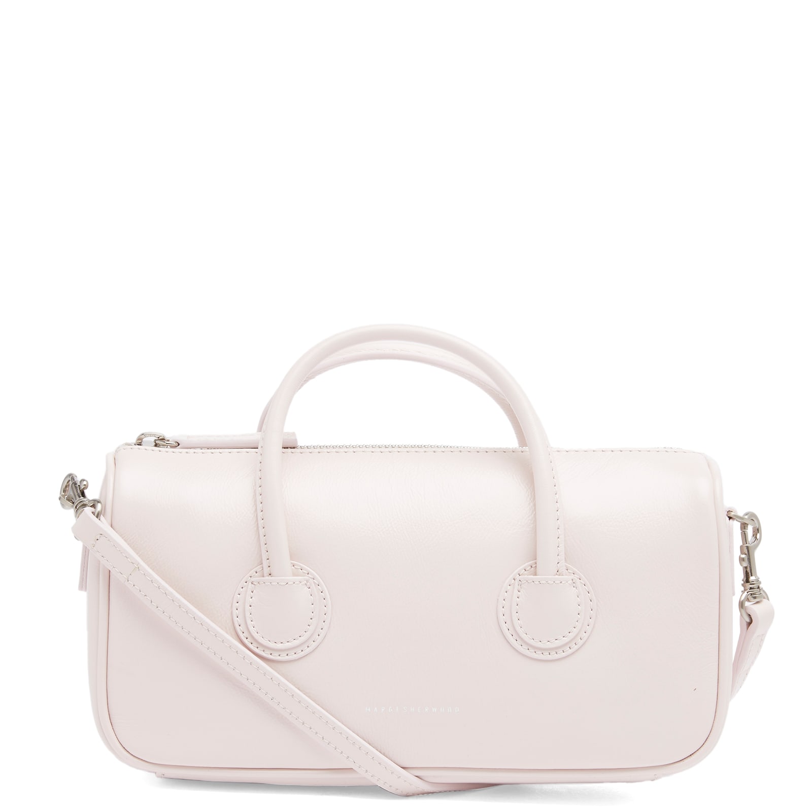 MARGESHERWOOD Zipper Small Bag Pale Pink Glossy Plain | END