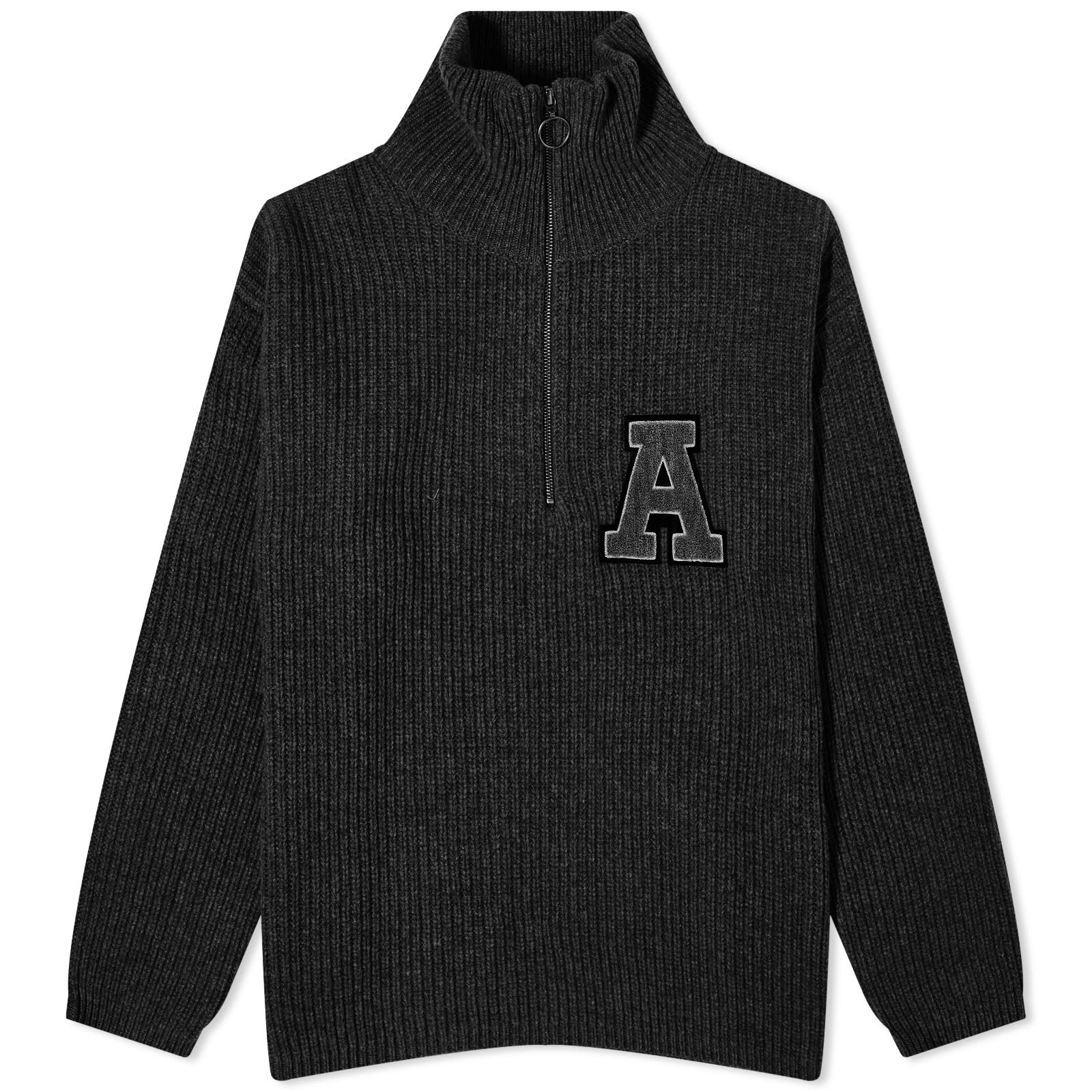 Axel Arigato Team Half Zip Knit Black END axel-arigato-team-half-zip-knit-black-end