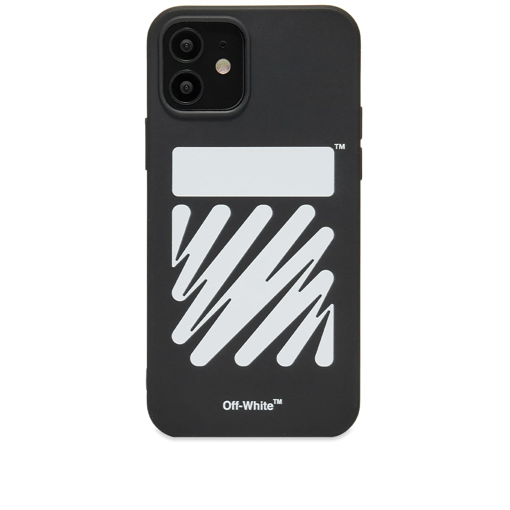 Off White Diagonal Iphone 12 12 Pro Case Black End Uk