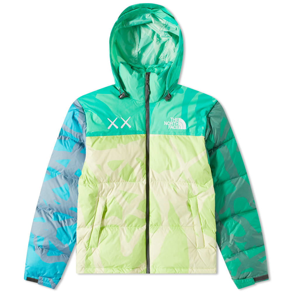 The North Face XX KAWS Retro 1996 Nuptse Jacket Safety Green Nuptse