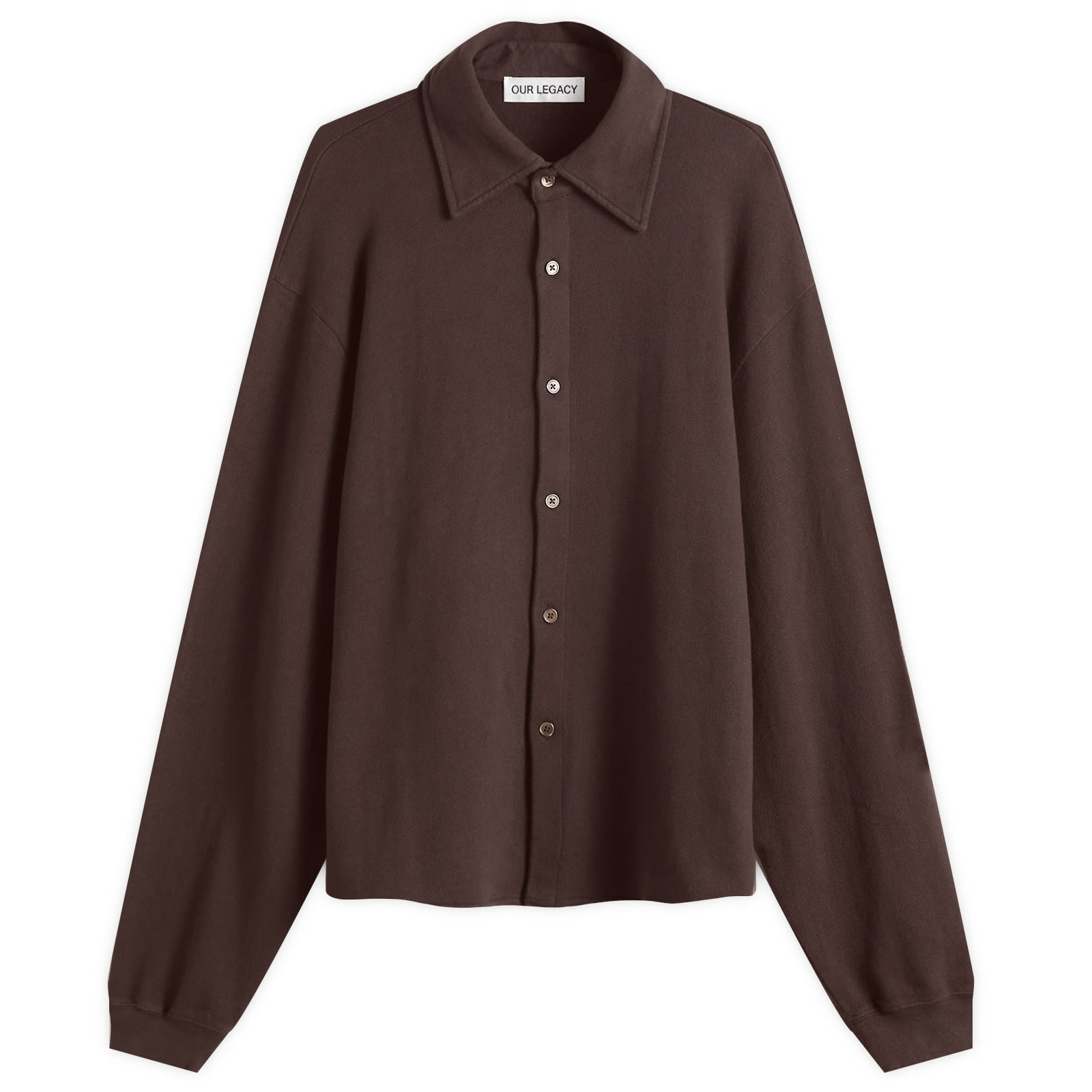 Our Legacy Men's Evening Polo Black Fuzzy Alpaca - Curated Menswear