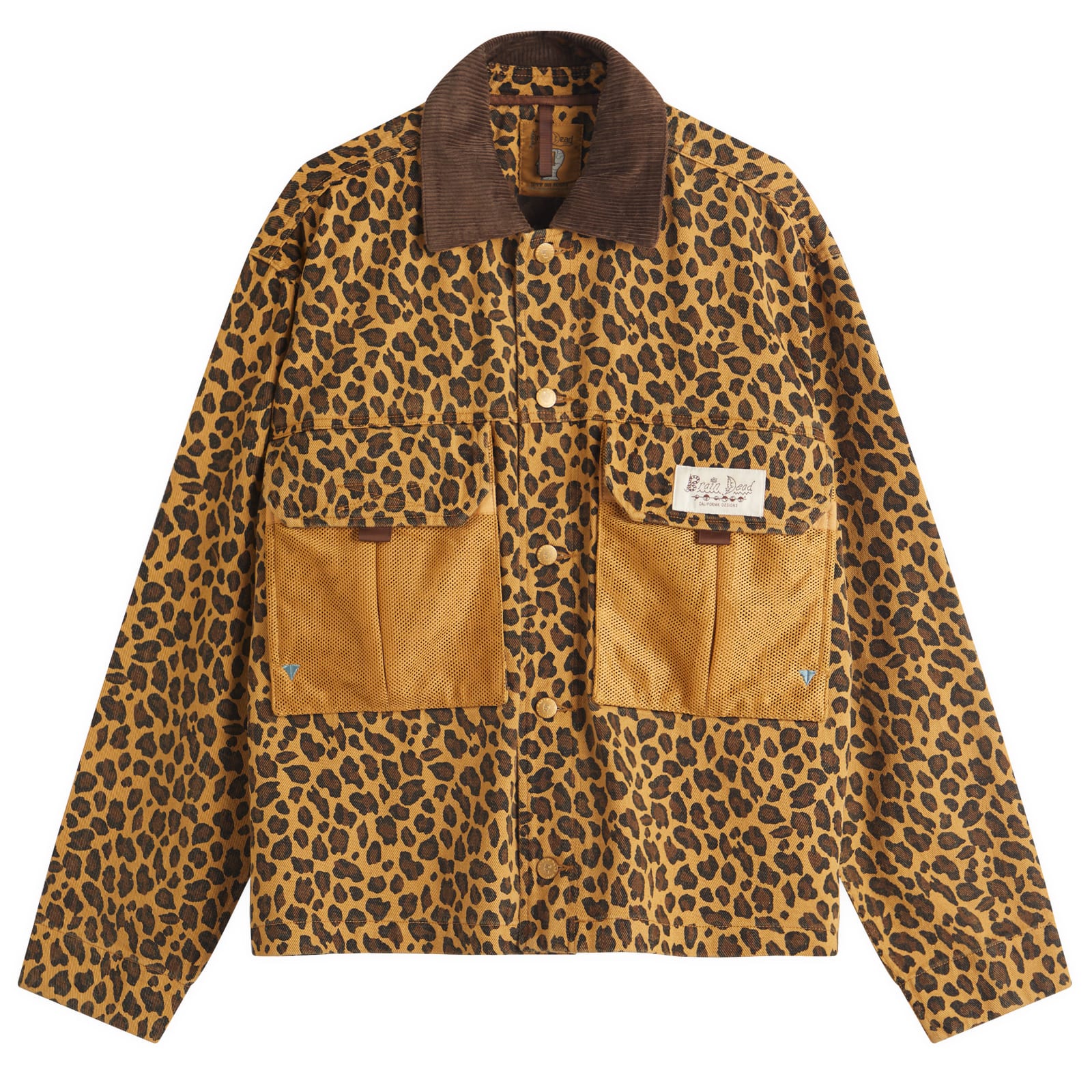 Brain Dead Men's Cropped Chore Jacket Leopard - Curated Menswear