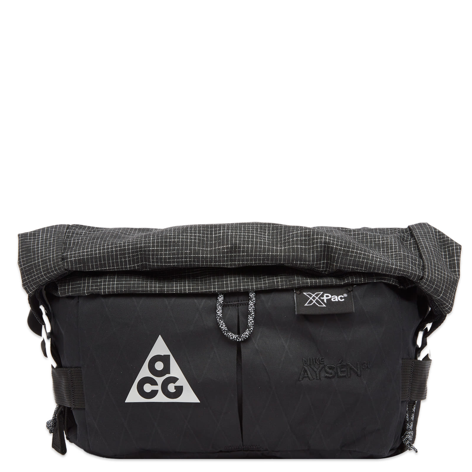 Nike Men's ACG Aysén Cross Body Bag Black/Metallic Silver