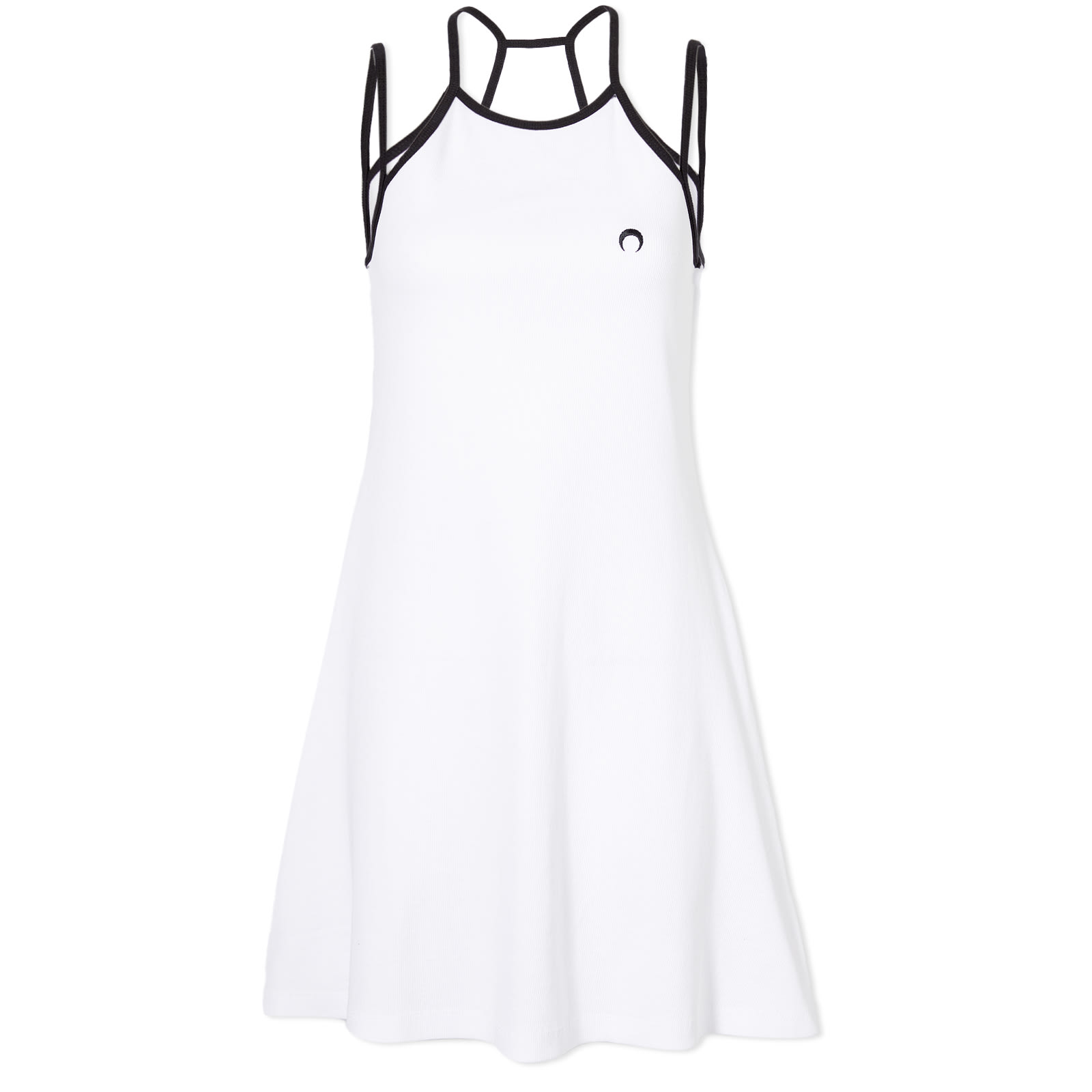 Marine Serre Organic Cotton Tennis Court Dress White END.