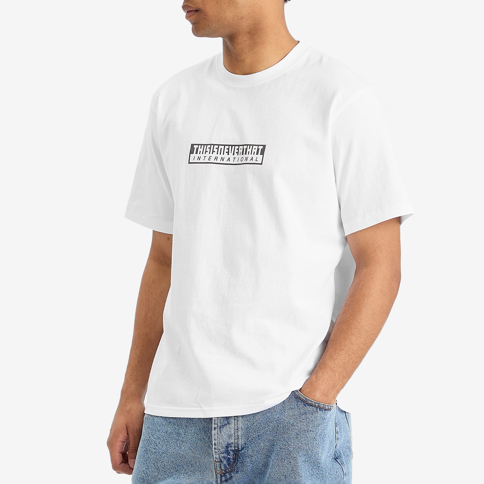 ★thisisneverthat★ TNT International Tee White TN251TTSST11 thisisneverthat Tnt International T-Shirt White | END. (US)