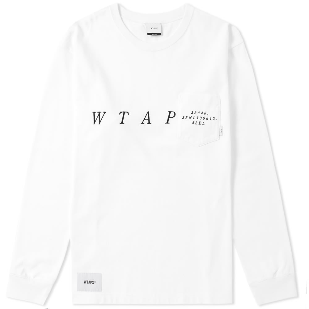 18ss wtaps BLANK LS SYSTEM TEE ポケット ロングスリーブ Tシャツ