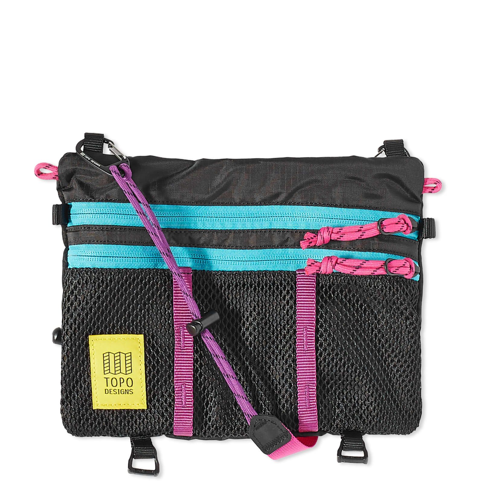 Topo Designs Mountain Accessory Shoulder Bag Black & Grape END. (US)