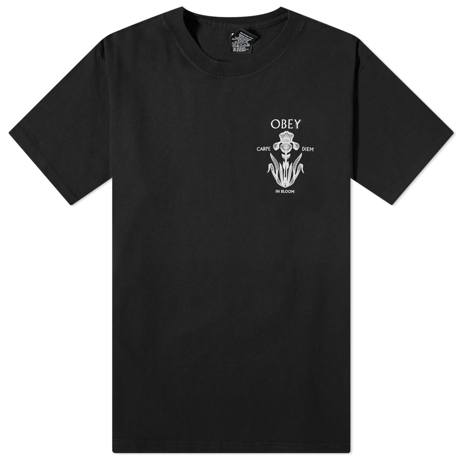 Obey Men’s Iris In Bloom T-Shirt Black
