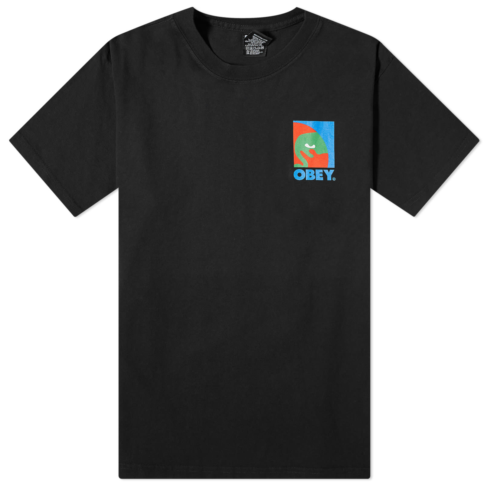 Obey Men’s Circular Icon T-Shirt Jet Black
