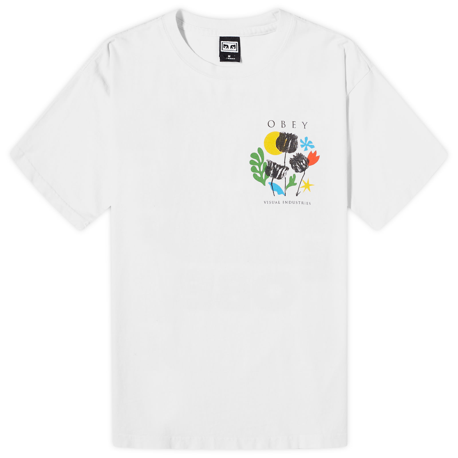 Obey Men’s Flowers Papers Scissors T-Shirt White