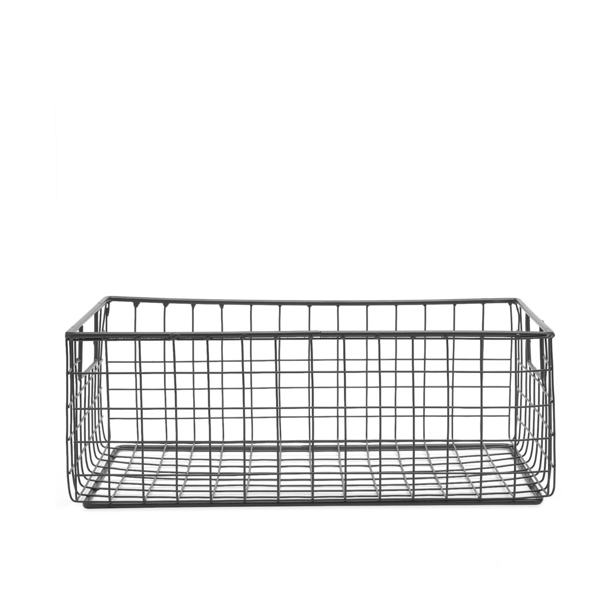 Puebco Wire Storage Basket – Medium Steel