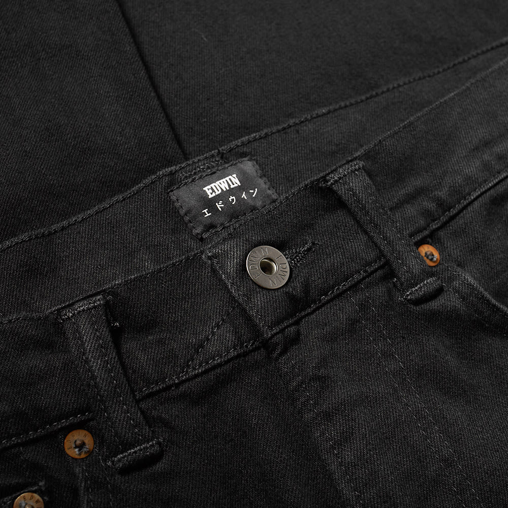 Edwin ED-80 Slim Tapered Jean Rinsed Power Black Denim | END. (US)