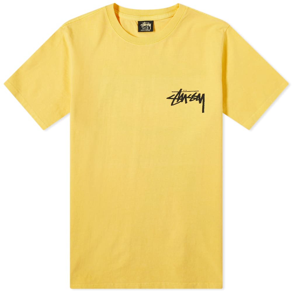Stussy Painter Pigment Dyed Tee Yellow 