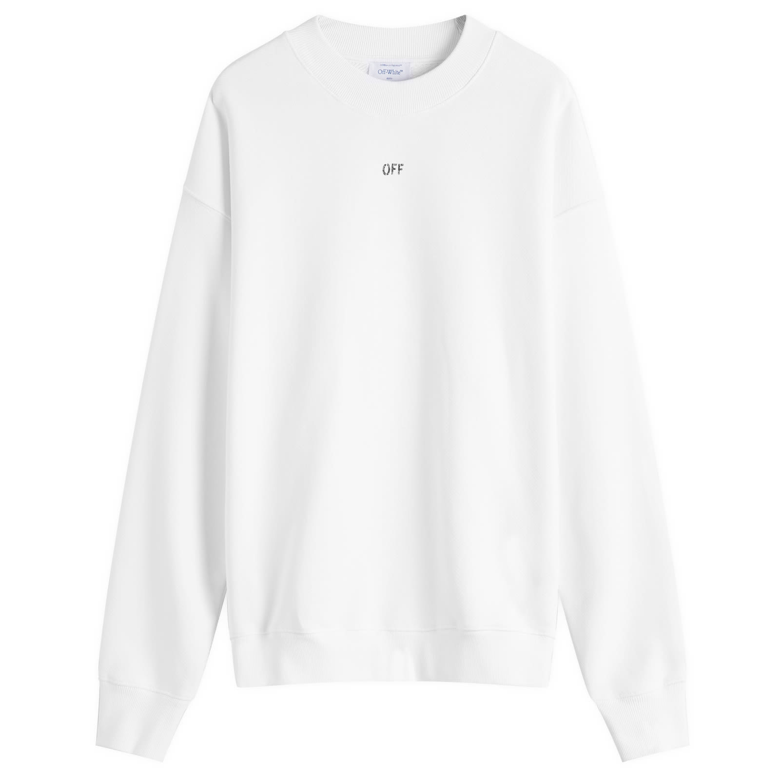 スウェット・トレーナー Off-White SWEATSHIRTS (OMBA054C99FLE006 0110) Off-White Stamp Crew Sweatshirt White | END. (US)
